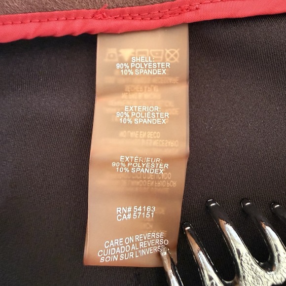 Tommy Hilfiger faux suede Brown Bootcut Stretch Pants women Size 16 - Picture 7 of 13